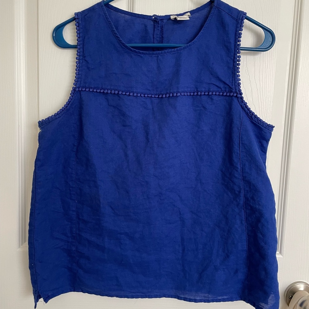 J. Crew Women's Cobalt Blue Sleeveless Top size 6